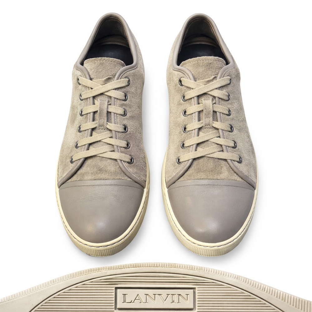 👟 LANVIN Suede Leather Low-Top Sneakers – 12